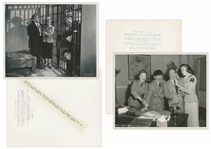 Lot of Twenty 10 x 8 Glossy Photos From Various Three Stooges Films: 11 Photos From Hot Stuff, 5 From For Crimin' Out Loud, 4 Unidentified -- Very Good Condition